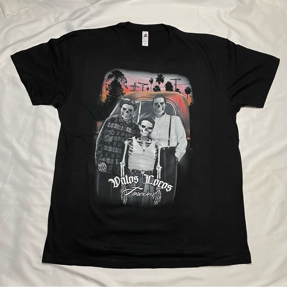 Mexico Chicano Mexican Streetwear VATOS LOCOS FOREVER Tee Shirt